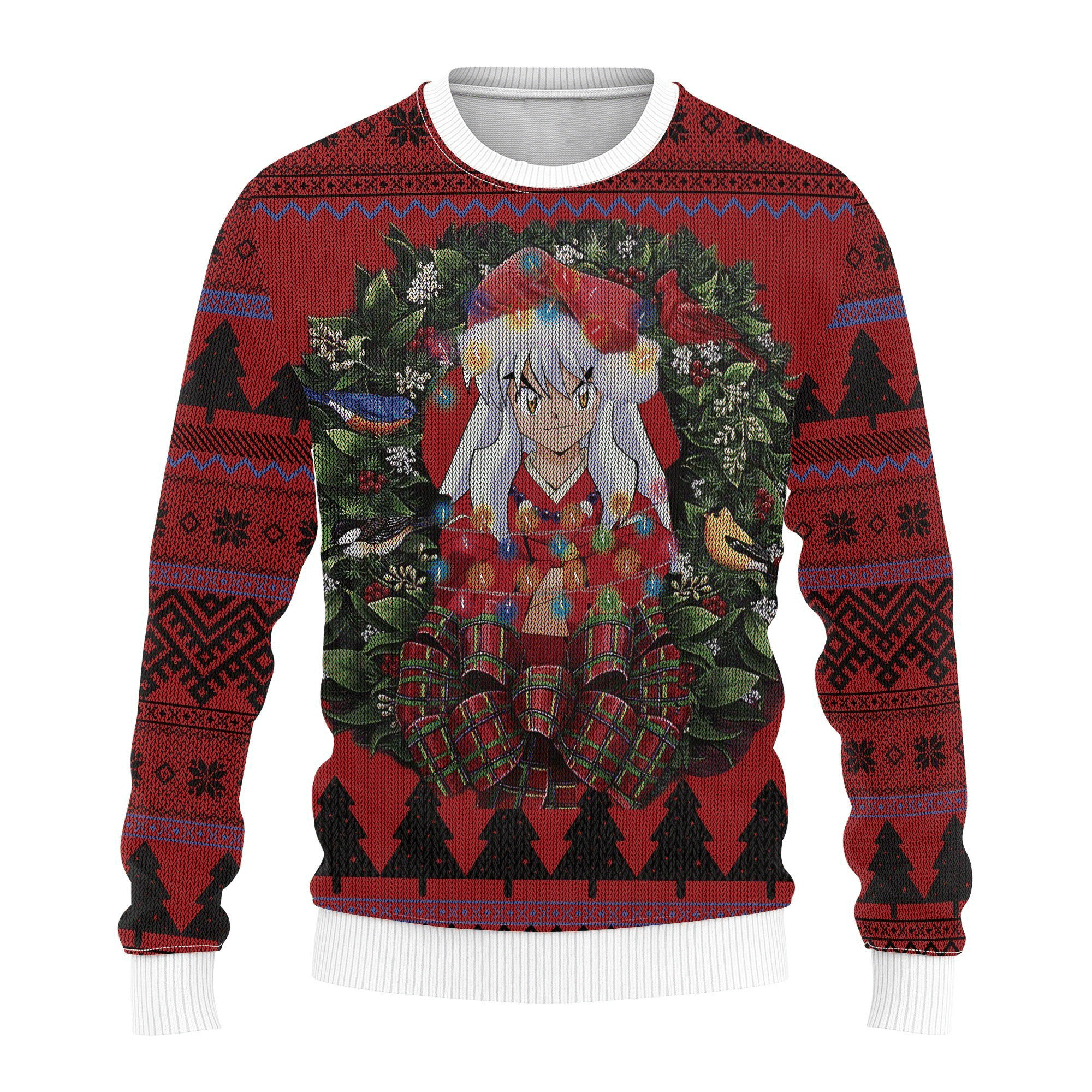 Inuyasha Anime 3 Ugly Sweater Gifts, Inuyasha Anime Gift Fan Ugly Sweater