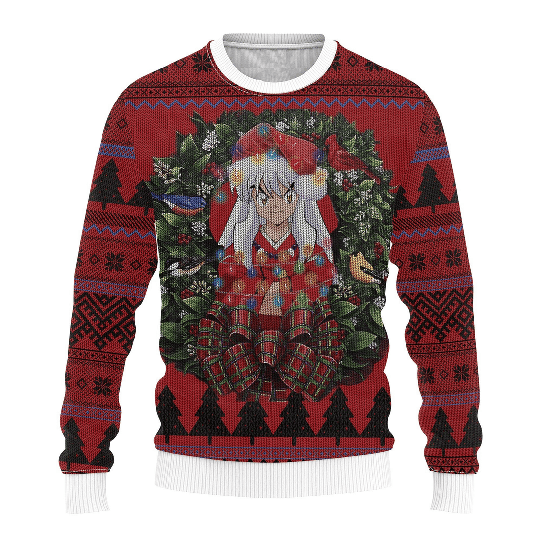 Inuyasha Anime 3 Ugly Sweater Gifts, Inuyasha Anime Gift Fan Ugly Sweater