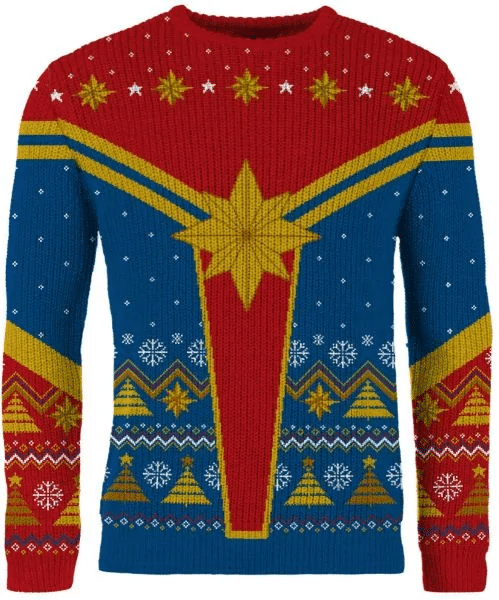 Captain Marvel: Festive Is A Good Look For You Christmas Sweater,captain Marvel Christmas Gift,captain Marvel Christmas Shirt