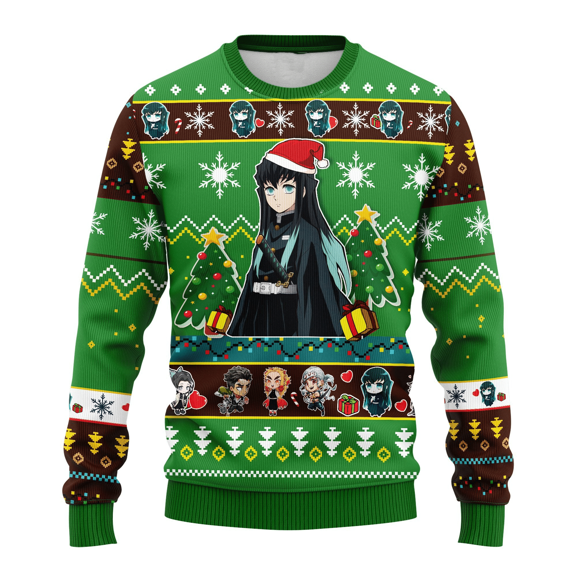Demon Slayer Kimetsu No Yaiba Anime Muichiro Tokito 50 Ugly Sweater, Demon Slayer Anime Gift Fan Ugly Sweater