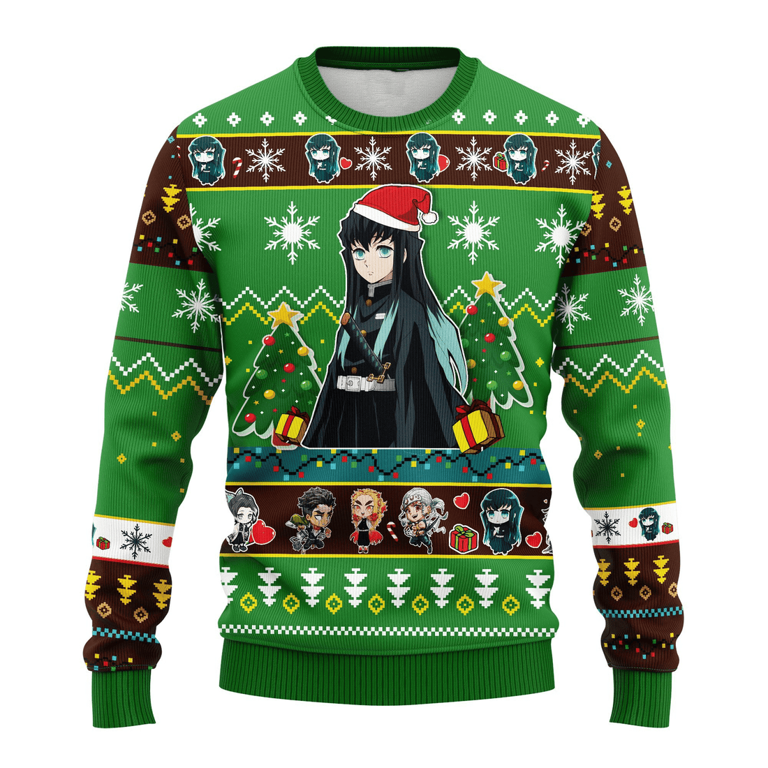 Demon Slayer Kimetsu No Yaiba Anime Muichiro Tokito 50 Ugly Sweater, Demon Slayer Anime Gift Fan Ugly Sweater