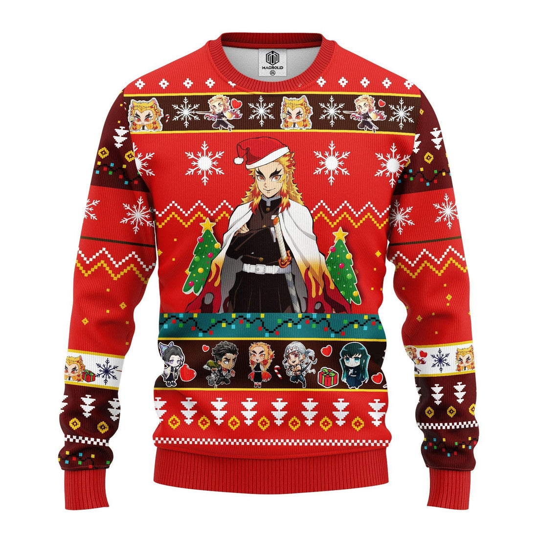 Kyojuro Rengoku Demon Slayer Anime Ugly Christmas Sweater 275