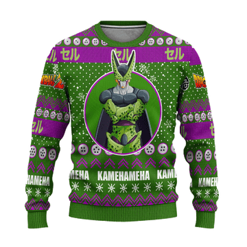 Dragon Ball Anime Cell 15 Ugly Sweater, Dragon Ball Anime Gift Fan Ugly Sweater