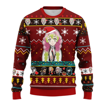 Demon Slayer Kimetsu No Yaiba Anime Mitsuri Kanroji 33 Ugly Sweater, Demon Slayer Anime Gift Fan Ugly Sweater