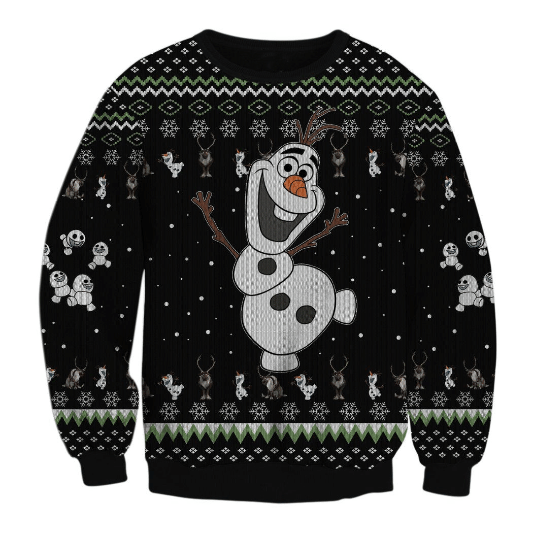 Frozen Olaf Sven 2 Ugly Sweater Gifts, Frozen Gift Fan Ugly Sweater