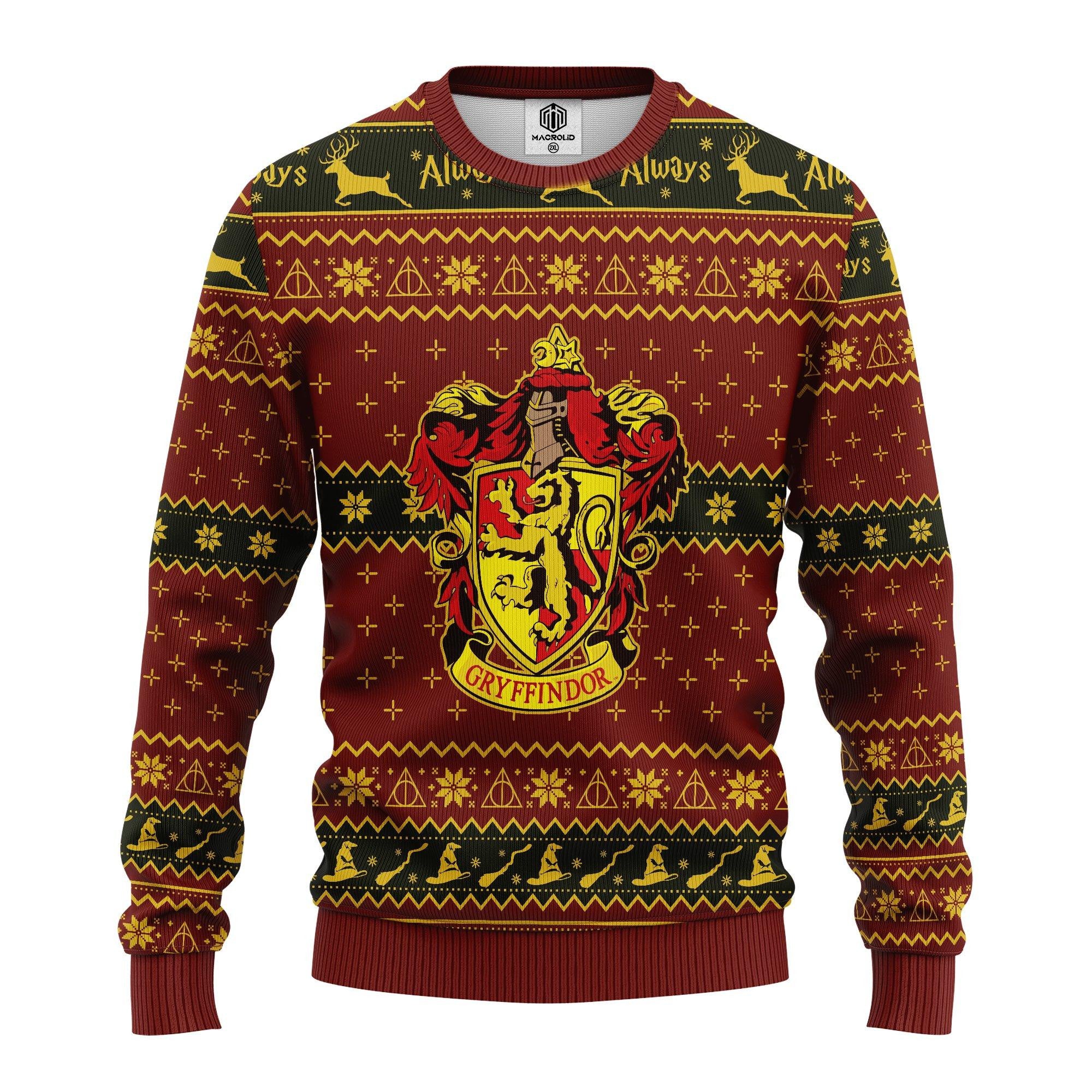 Gryffindor House Harry Potter Ugly Christmas Sweater