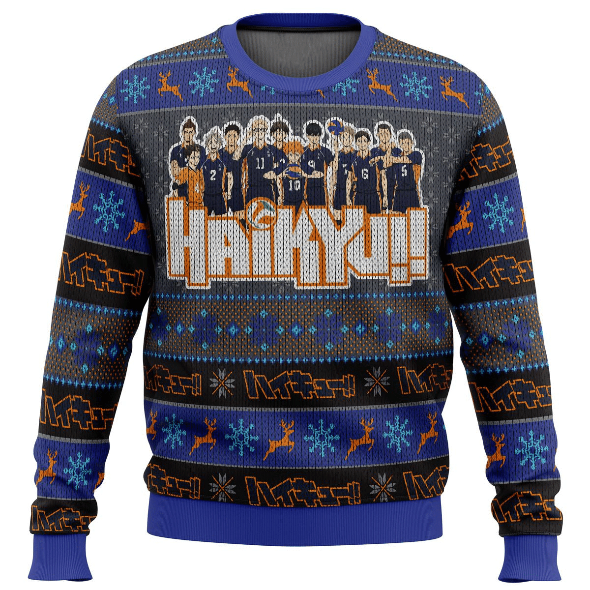 Haikyuu Anime Karasuno High 3 Ugly Sweater Gifts, Haikyuu Anime Gift Fan Ugly Sweater