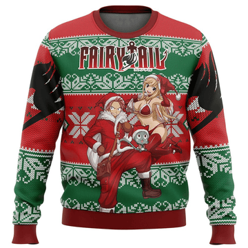 Fairy Tail Anime Christmas 1 Ugly Sweater Gifts, Fairy Tail Anime Gift Fan Ugly Sweater