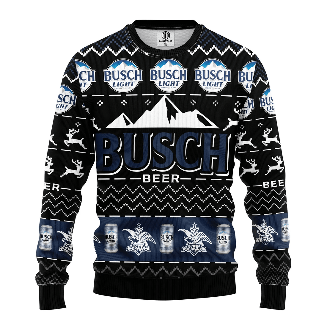 Drink Lover Merry Xmas Gifts, Busch Light Beer Ugly Christmas Sweater 308