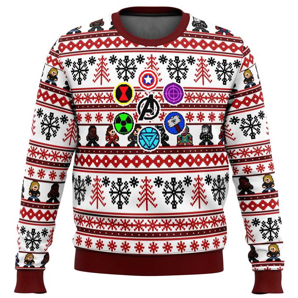 Marvel Avengers Retro Ugly Sweater Gifts, Marvel Gift Fan Ugly Sweater