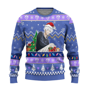 Jujutsu Kaisen Anime Satoru Gojo 12 Ugly Sweater Gifts, Jujutsu Kaisen Anime Gift Fan Ugly Sweater