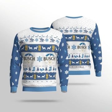 Busch Light Beer Ugly Sweater, Christmas Gift, Busch Light Beer Ugly Christmas Sweater