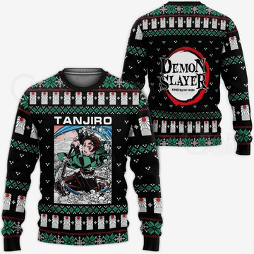 Demon Slayer Kimetsu No Yaiba Anime Kamado Tanjiro 20 Ugly Sweater, Demon Slayer Anime Gift Fan Ugly Sweater