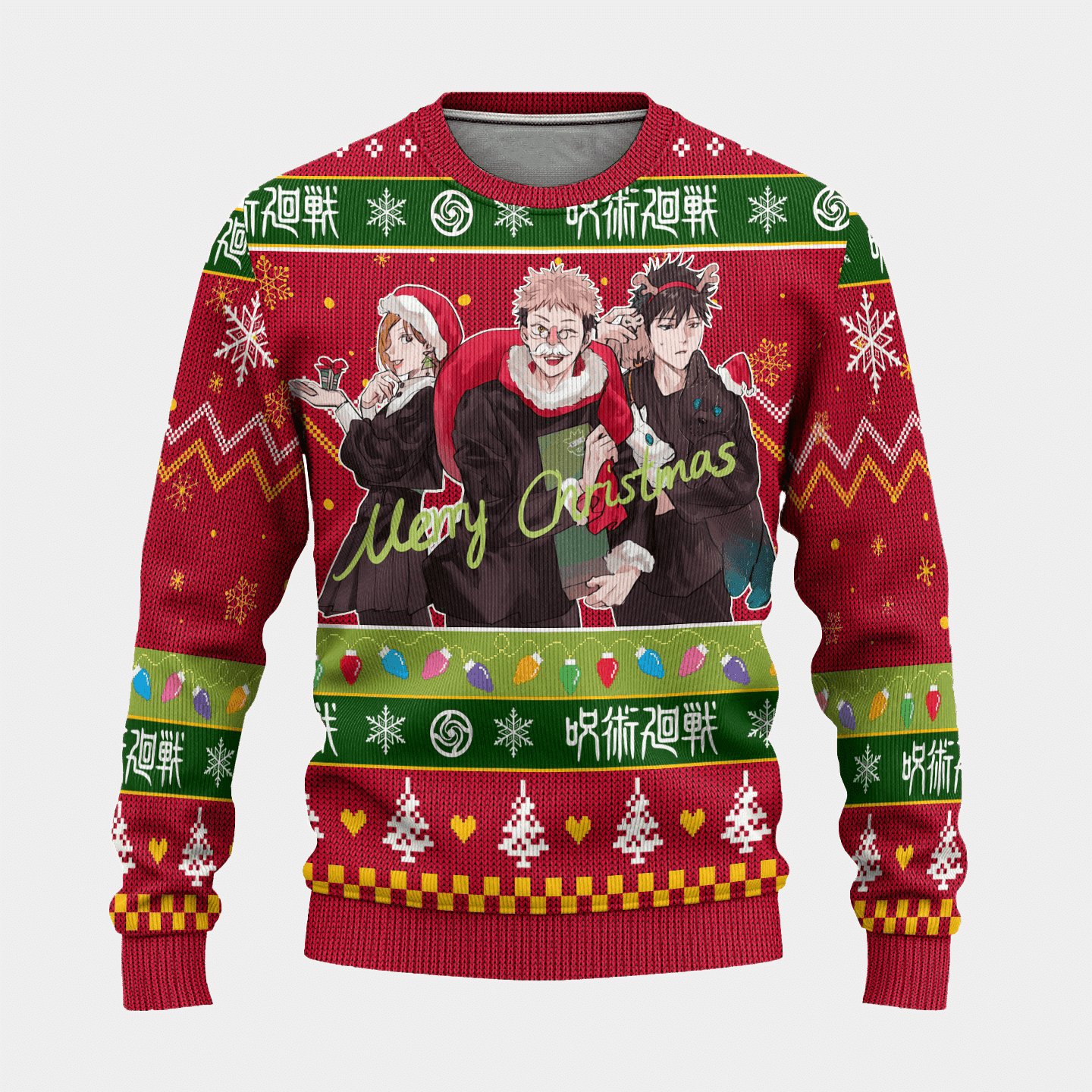 Jujutsu Kaisen Anime Christmas 13 Ugly Sweater Gifts, Jujutsu Kaisen Anime Gift Fan Ugly Sweater