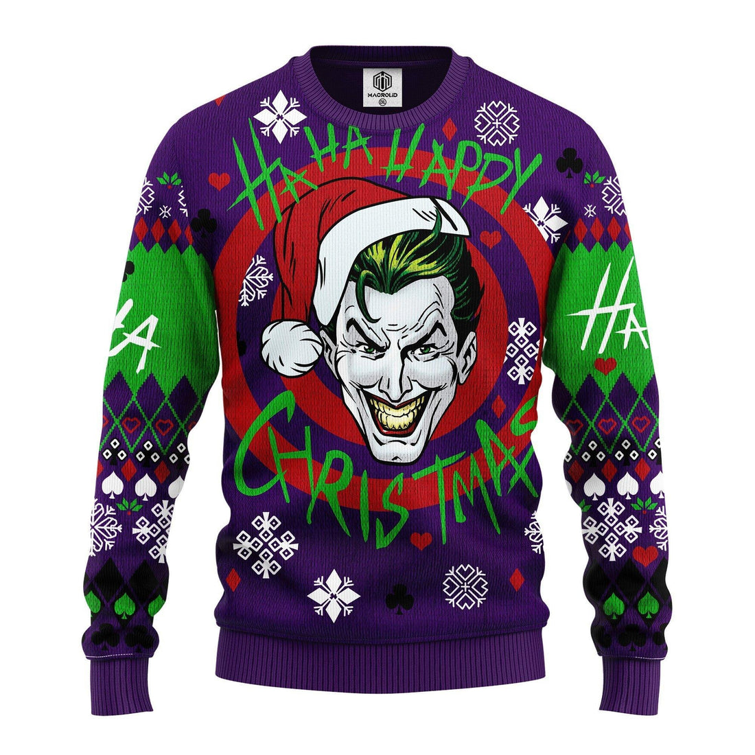 Joker Smile Dc Comics Haha Happy Christmas Ugly Christmas Sweater 255