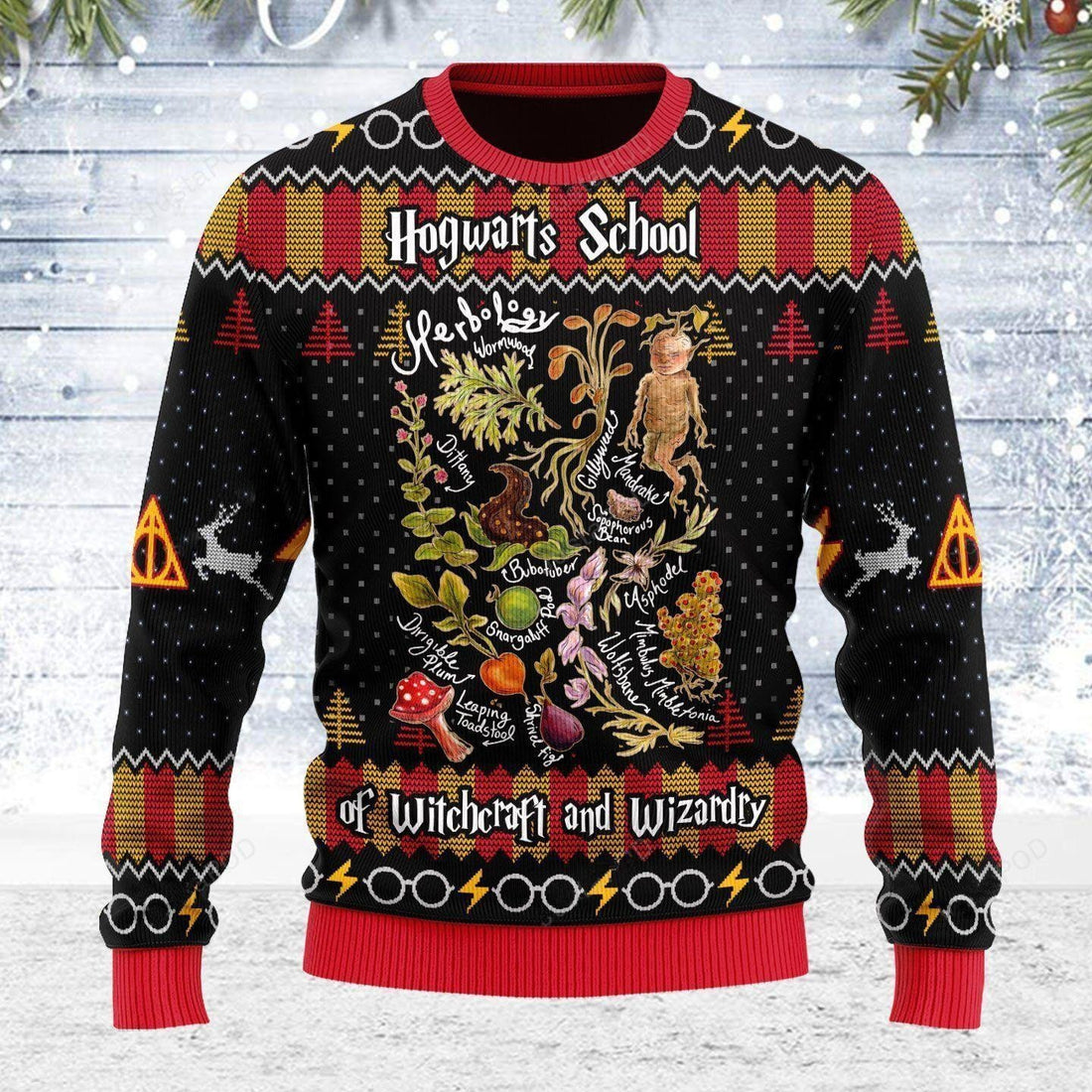 Herbology Harry Potter Hogwarts School Of Witchcraft And Wizardry Ugly Sweater, Harry Poter Christmas Sweater, Harry Poter Shirt