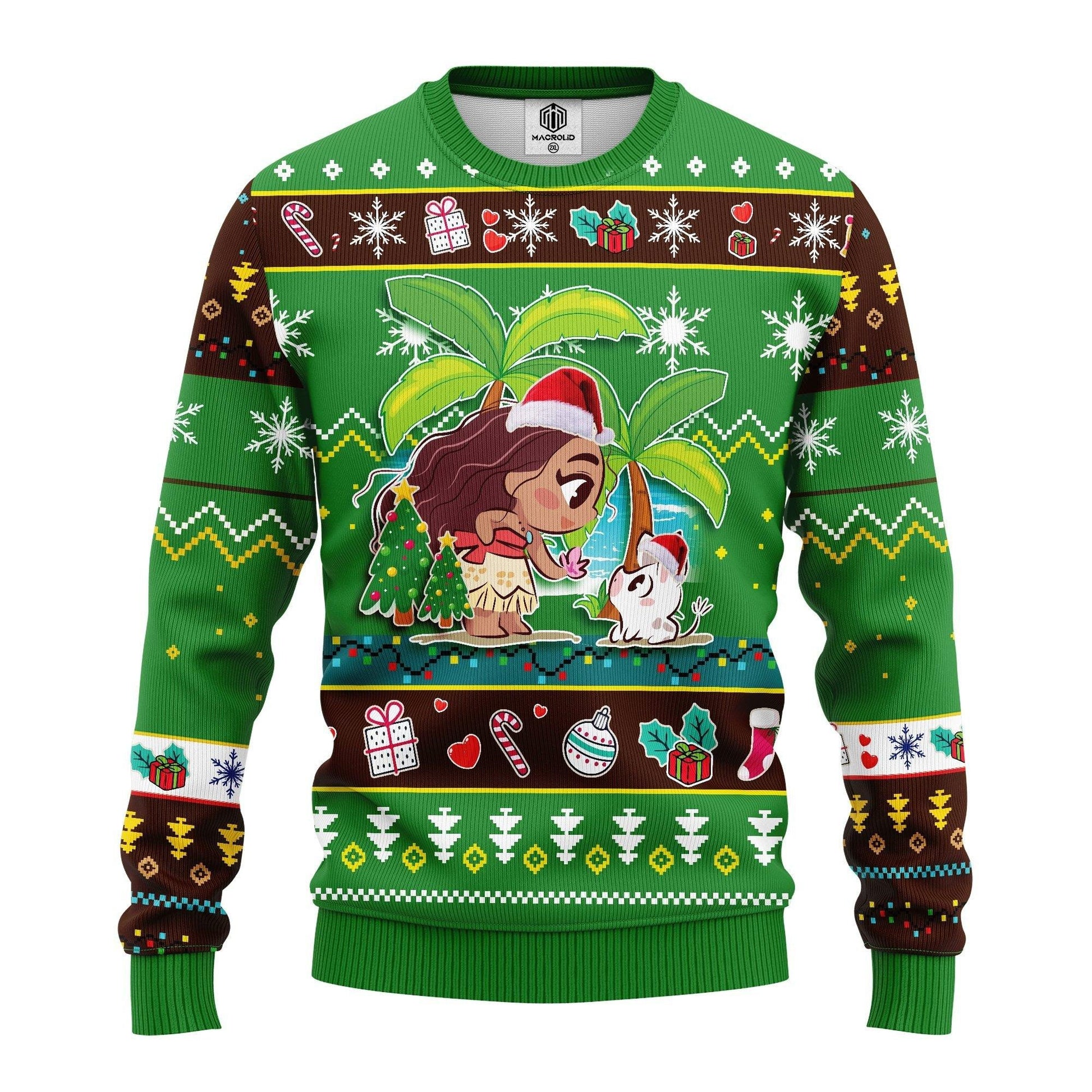 Chibi Moana Disney Ugly Christmas Sweater