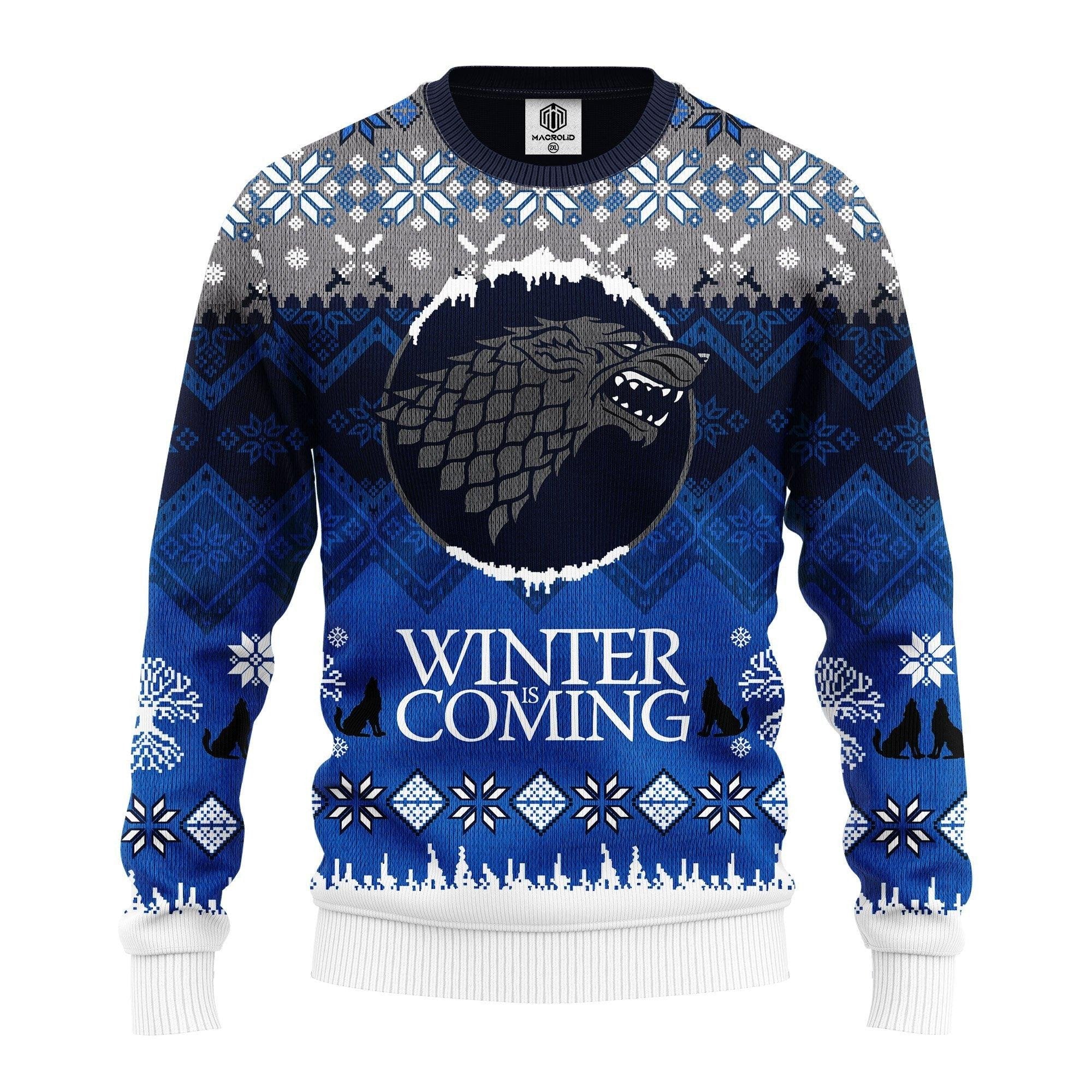Game Of Thrones Movie Gifts, Winter Is Coming Ugly Christmas Sweater 261