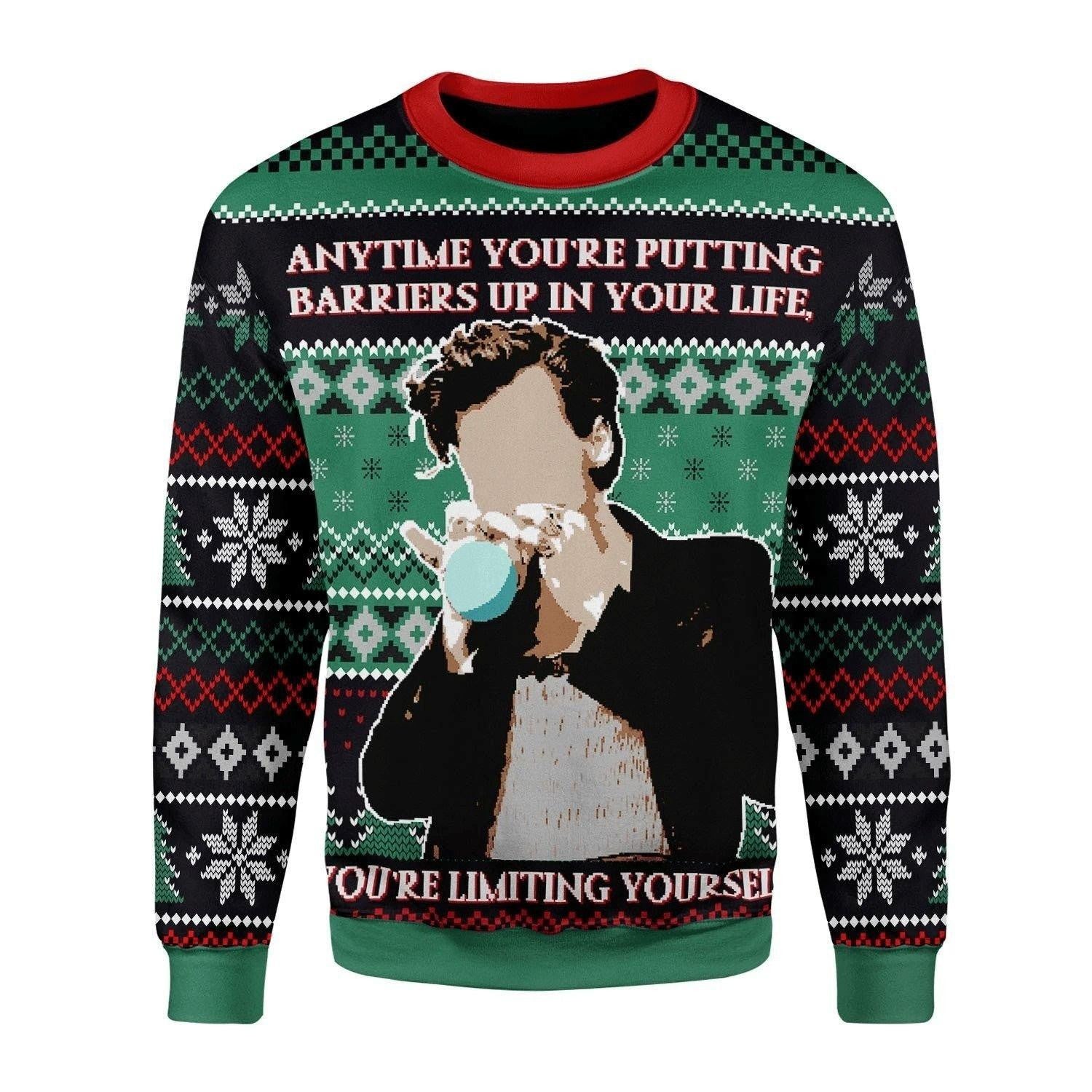 Harry Styles Vogue Cover Ugly Sweater, Harry Styles Anytime You're Putting Barrier Up In Your Life Christmas Sweater, Harry Styles Shirt