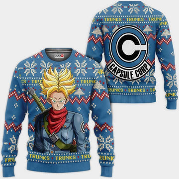 Future Trunks Ugly Christmas Sweater Anime Dragon Ball Xmas Gifts 1k84,dragon Ball Anime Xmas Christmas Gift Fan