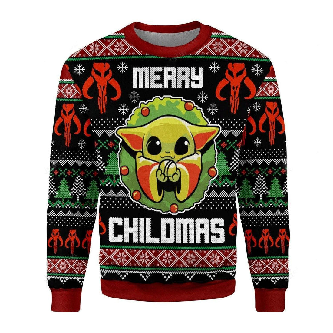 Merry Chilmas Cute Baby Yoda Ugly Sweater, Merry Chilmas Baby Yoda Christmas Sweater, Baby Yoda Gift, Baby Yoda Shirt