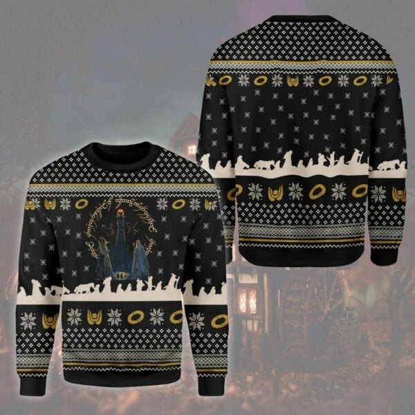 Lotr Two Towers Ugly Sweater, Christmas Gift, Lotr Two Towers Ugly Christmas Sweater 237