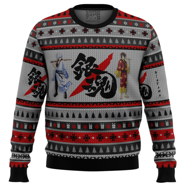 Gintama Shinsuke And Gintoki Ugly Sweater Gifts, Gintama Shinsuke And Gintoki Gift Fan Ugly Sweater 595