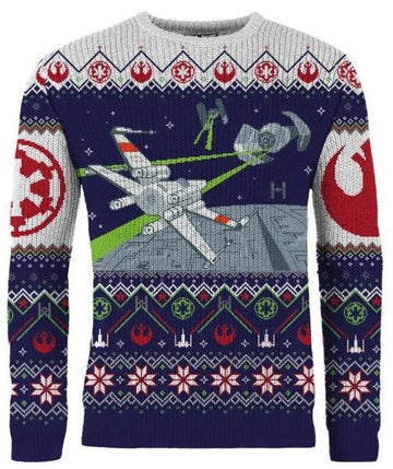 Star Wars X-wing V Tie Fighter Christmas Sweater,star Wars Christmas Gift,star Wars Christmas Shirt
