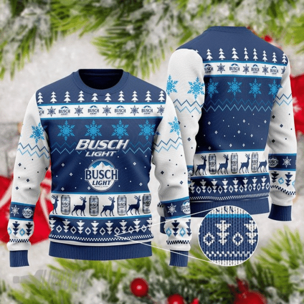 Busch Light Beer 8 Ugly Sweater Gifts, Busch Beer Gift Fan Ugly Sweater 469