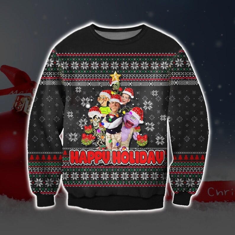 Jeff Dunham Ugly Sweatshirt, Christmas Ugly Sweater