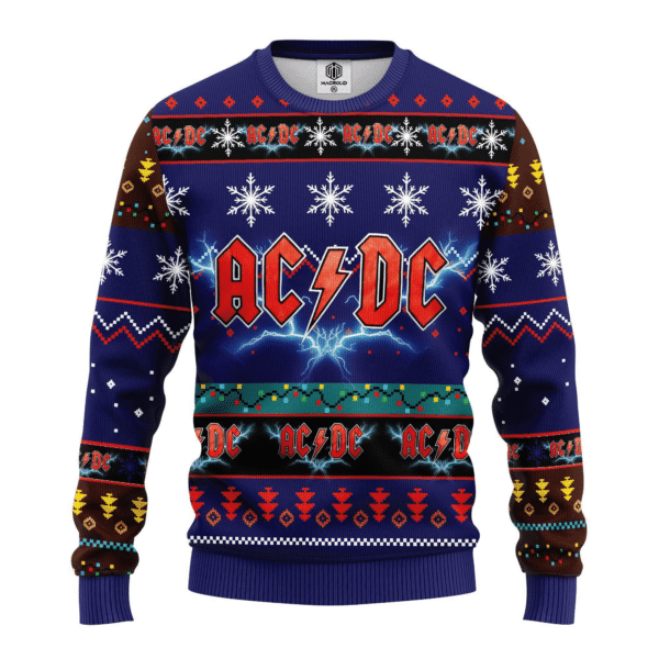 Ac/dc Rock Band 1 Ugly Sweater Gifts, Ac/dc Rock Band Gift Fan Ugly Sweater 548