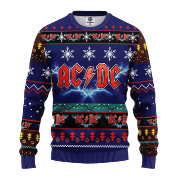 Ac/dc Rock Band 1 Ugly Sweater Gifts, Ac/dc Rock Band Gift Fan Ugly Sweater 548