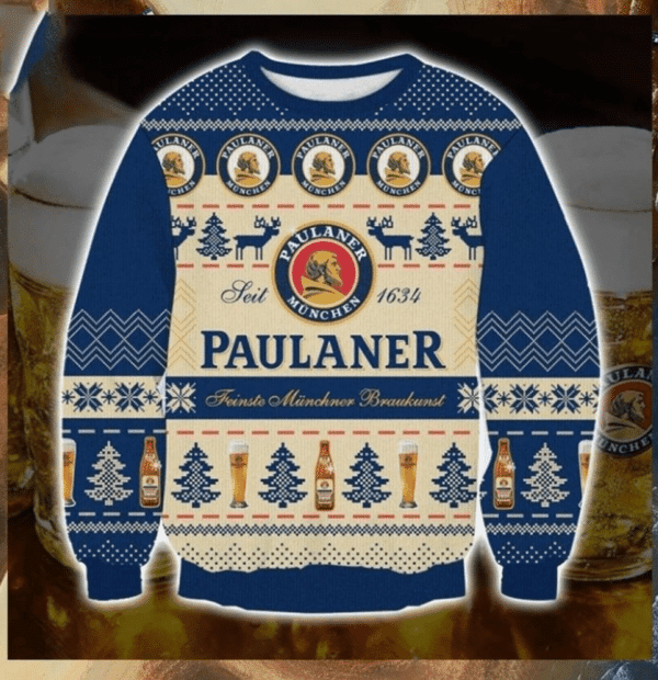 Paulaner Munchen Beer Ugly Sweater Gifts, Paulaner Munchen Beer Gift Fan Ugly Sweater 865