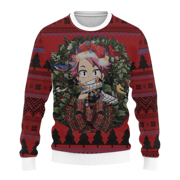Fairy Tail Anime Natsu 12 Ugly Sweater Gifts, Fairy Tail Anime Gift Fan Ugly Sweater 353