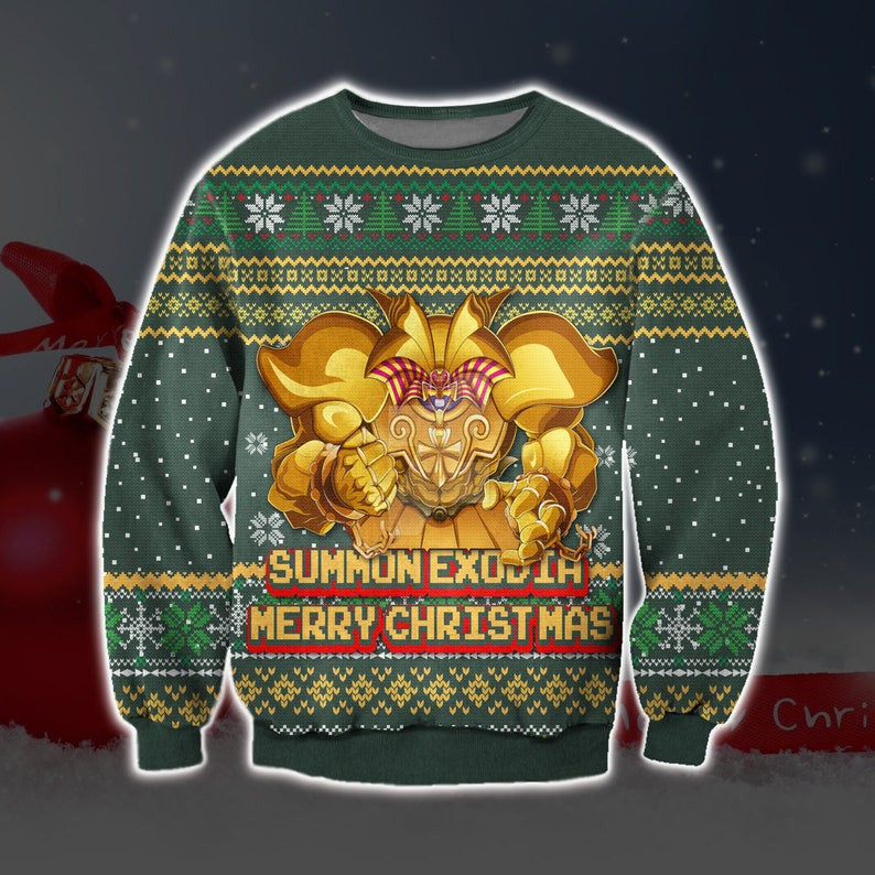 Exodia Deck Ugly Sweatshirt, Christmas Ugly Sweater