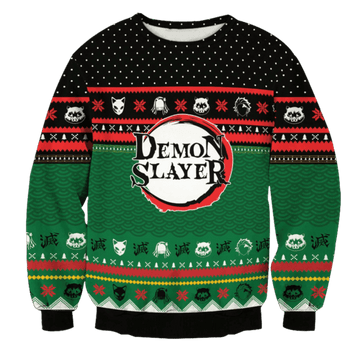 Demon Slayer Kimetsu No Yaiba Anime 45 Ugly Sweater, Demon Slayer Anime Gift Fan Ugly Sweater 777