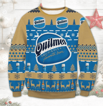 Quilmes Beer Argentina Ugly Sweater Gifts, Quilmes Beer Argentina Gift Fan Ugly Sweater 647
