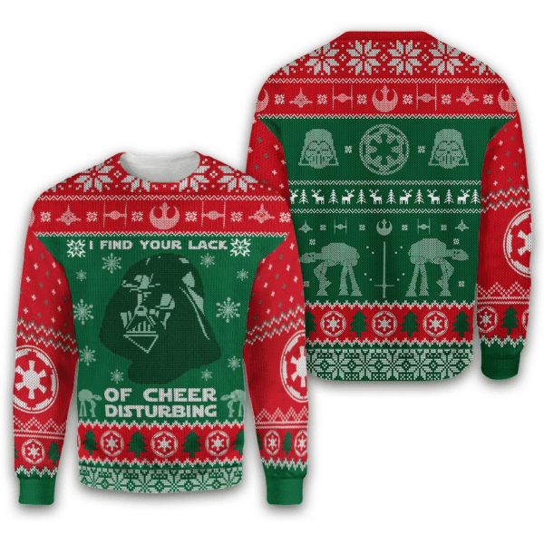 Star Wars Darth Vader Ugly Sweater Gifts, Star Wars Gift Fan Ugly Sweater 217