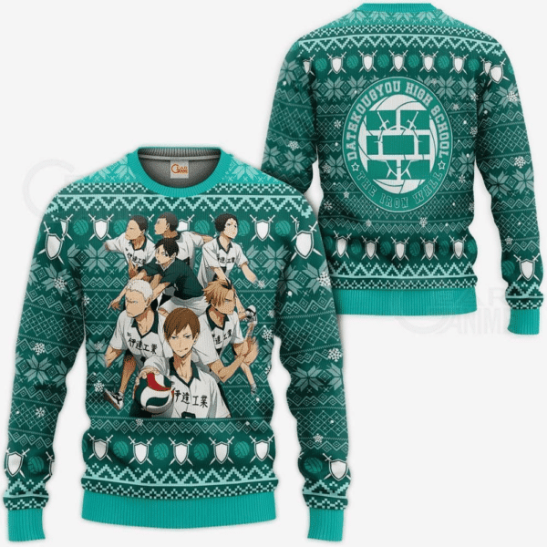 Haikyuu Anime Dateko 7 Ugly Sweater Gifts, Haikyuu Anime Gift Fan Ugly Sweater 262