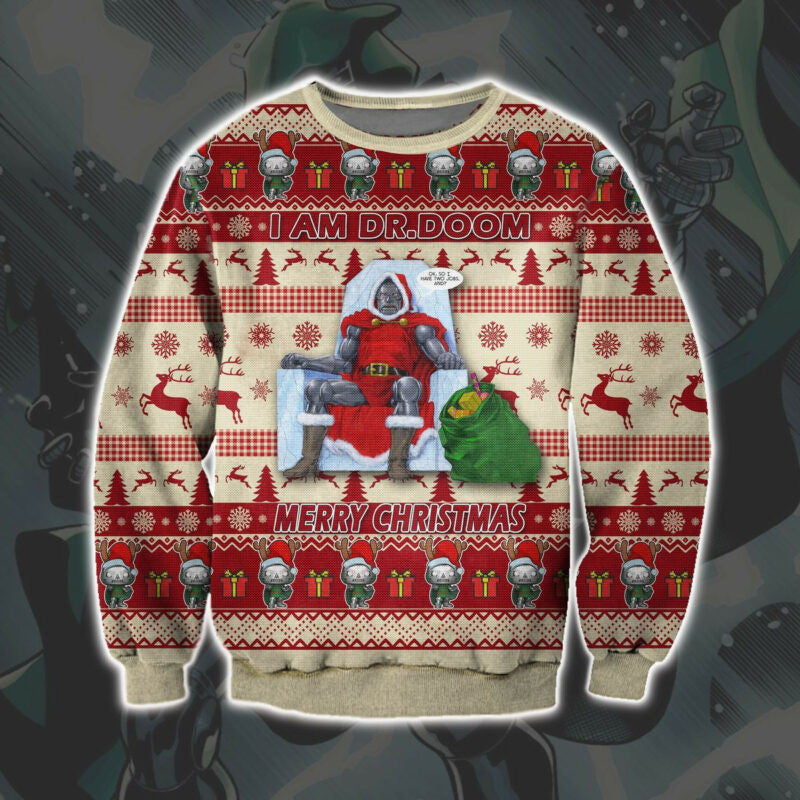 Doctor Doom Marvel Ugly Christmas Sweater