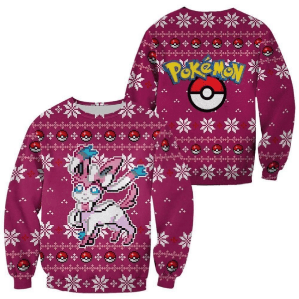 Pokemon Anime Sylveon 46 Ugly Sweater, Pokemon Anime Gift Fan Ugly Sweater 933