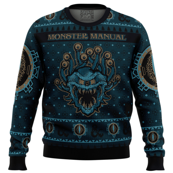 Dungeons Dragons Monster Manual Ugly Sweater Gifts, Dungeons Dragons Monster Manualgift Fan Ugly Sweater 221