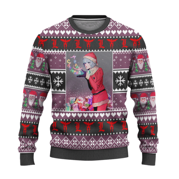 Death Note Anime Near 5 Ugly Sweater Gifts, Death Note Anime Gift Fan Ugly Sweater 226