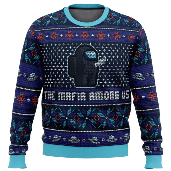 The Mafia Among Us 5 Ugly Sweater Gifts, Among Us Gift Fan Ugly Sweater 467