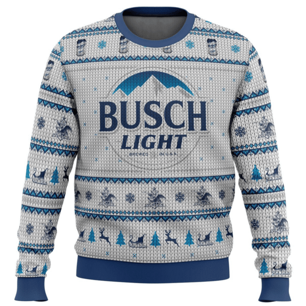 Busch Light Beer 5 Ugly Sweater Gifts, Busch Beer Gift Fan Ugly Sweater 858