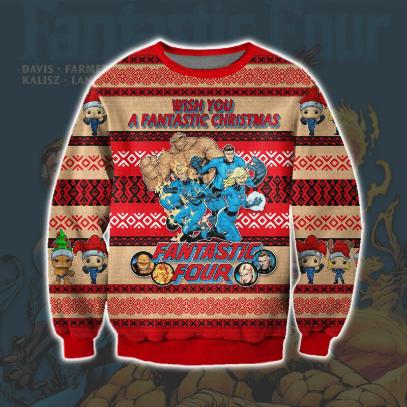 Fantastic Four Ugly Christmas Sweater