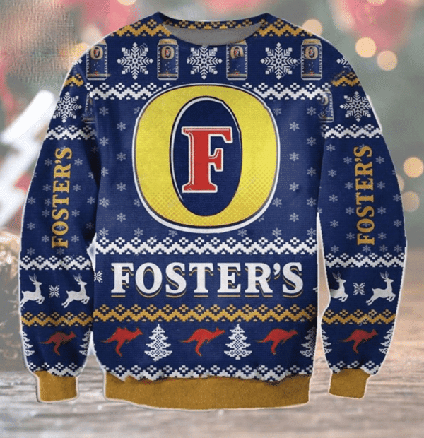 Fosters Beer Ugly Sweater Gifts, Fosters Beer Gift Fan Ugly Sweater 518