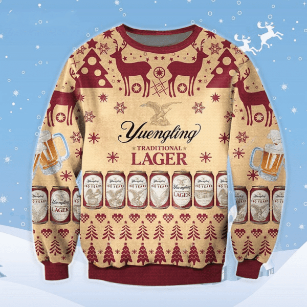 Yuengling Lager Beer Ugly Sweater Gifts, Yuengling Lager Beer Gift Fan Ugly Sweater 14