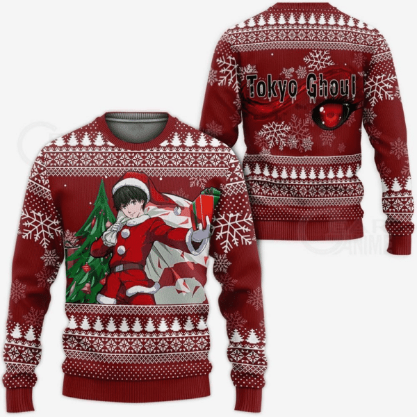 Tokyo Ghoul Anime Ken Kaneki 11 Ugly Sweater Gifts, Tokyo Ghoul Anime Gift Fan Ugly Sweater 443