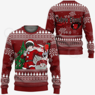 Tokyo Ghoul Anime Ken Kaneki 11 Ugly Sweater Gifts, Tokyo Ghoul Anime Gift Fan Ugly Sweater 443